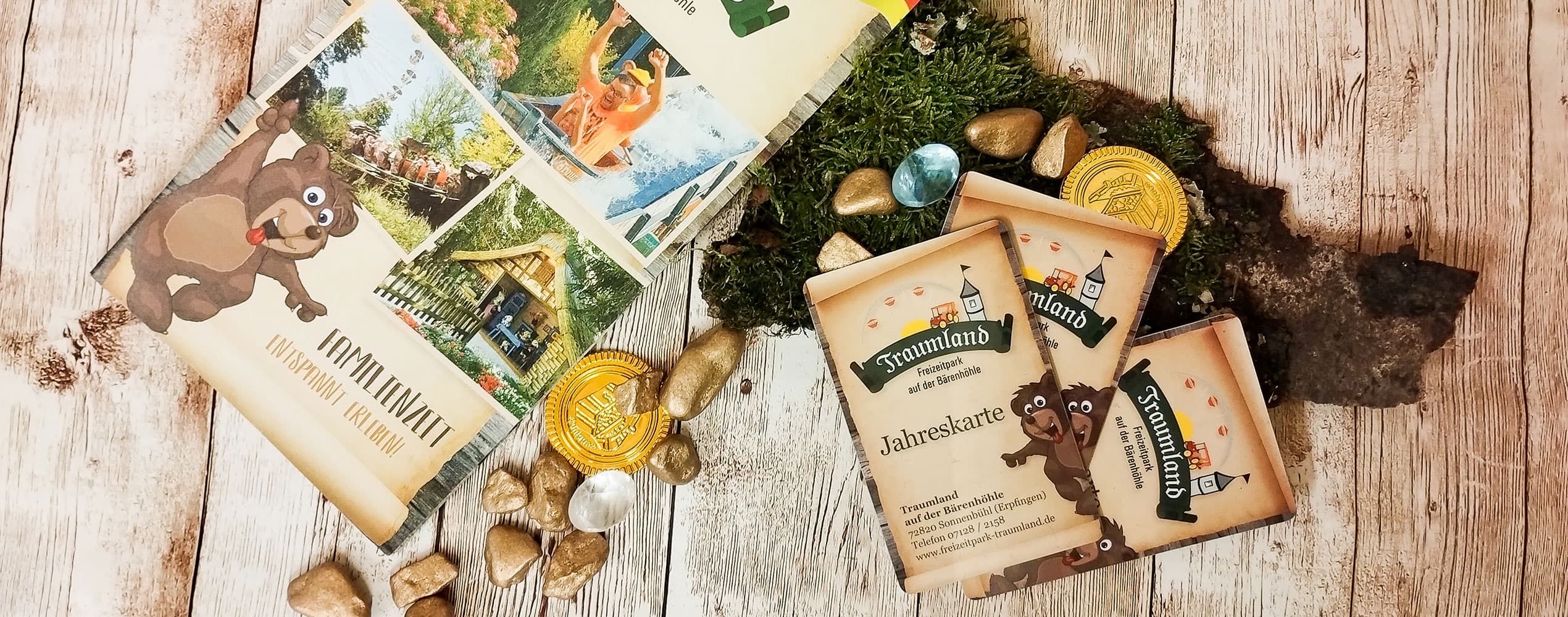 Jahreskarten vom Freizeitpark Traumland auf der Bärenhöhle