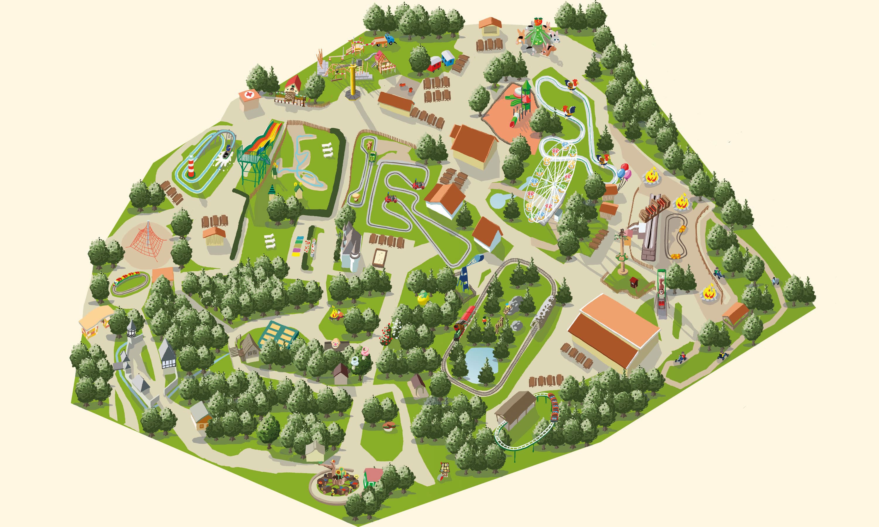 Parkplan Freizeitpark Traumland